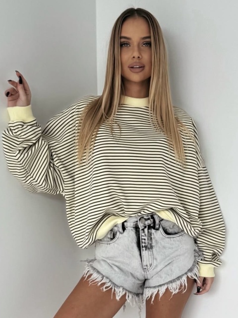 Bluza w paski Lenoshka Żółta Bluza w paski Lenoshka Żółta