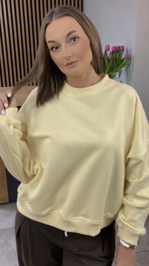 Bluza Basic Lenoshka Żółta Bluza Basic Lenoshka Żółta