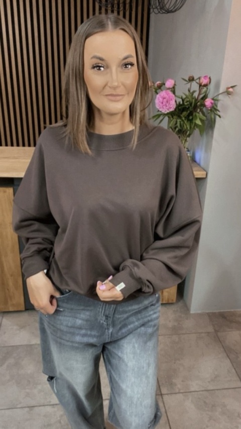 Bluza Basic Lenoshka Czekolada Bluza Basic Lenoshka Czekolada