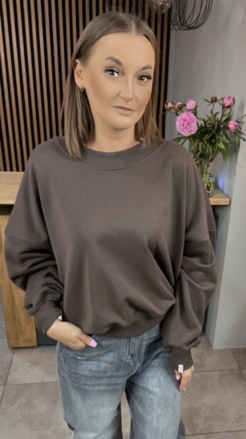 Bluza Basic Lenoshka Czekolada Bluza Basic Lenoshka Czekolada