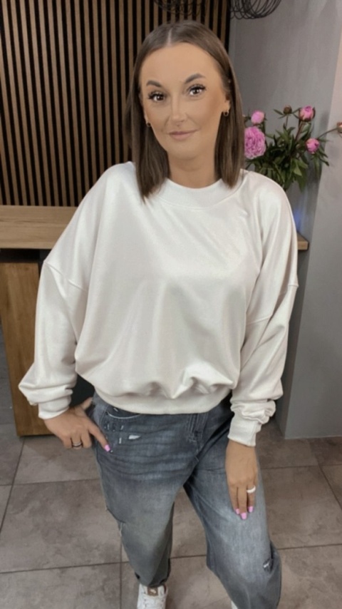 Bluza Basic NOODA Ecru Bluza Basic NOODA Ecru
