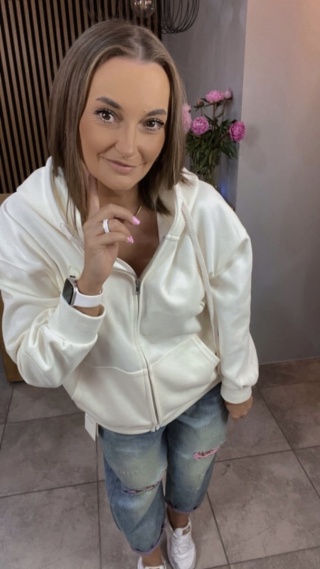 Bluza rozpinana ENJOY Ecru
