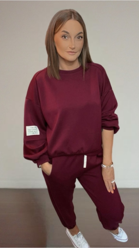 Komplet Masełko Azara Burgund Komplet Masełko Azara Burgund