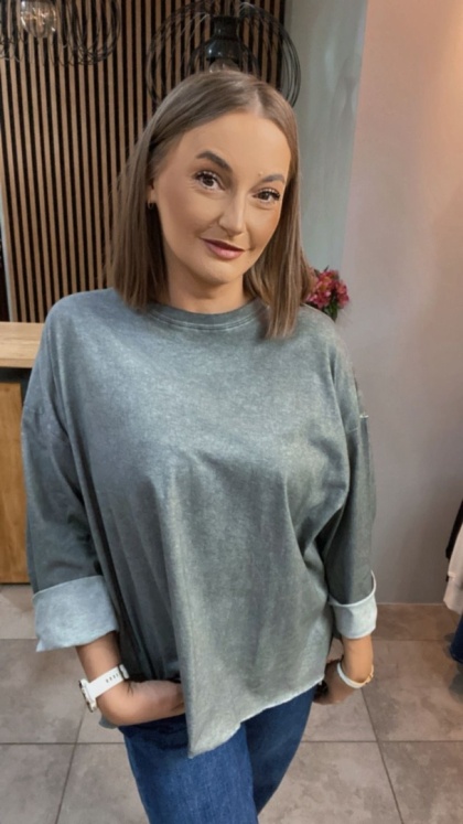 Bluza dekatyzowana basic oversize