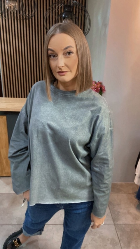 Bluza dekatyzowana basic oversize