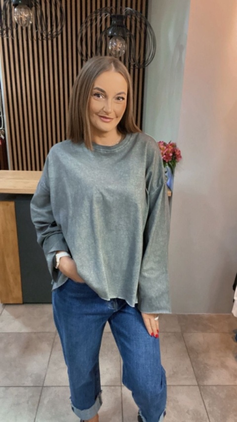 Bluza dekatyzowana basic oversize