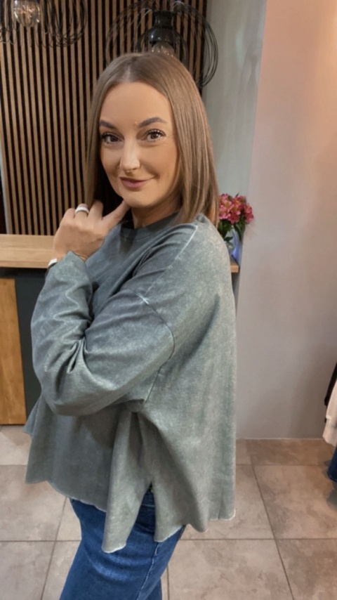 Bluza dekatyzowana basic oversize