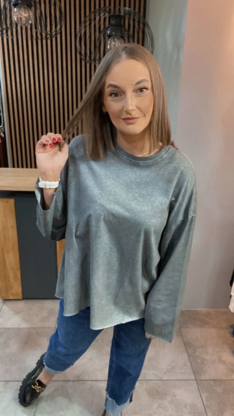 Bluza dekatyzowana basic oversize