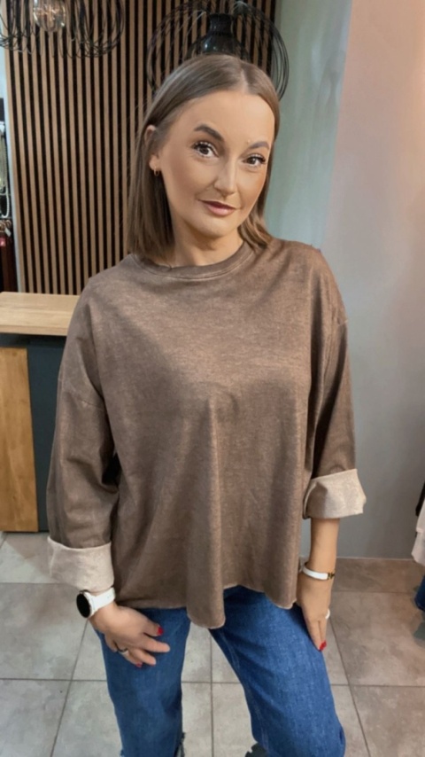 Bluza dekatyzowana basic oversize