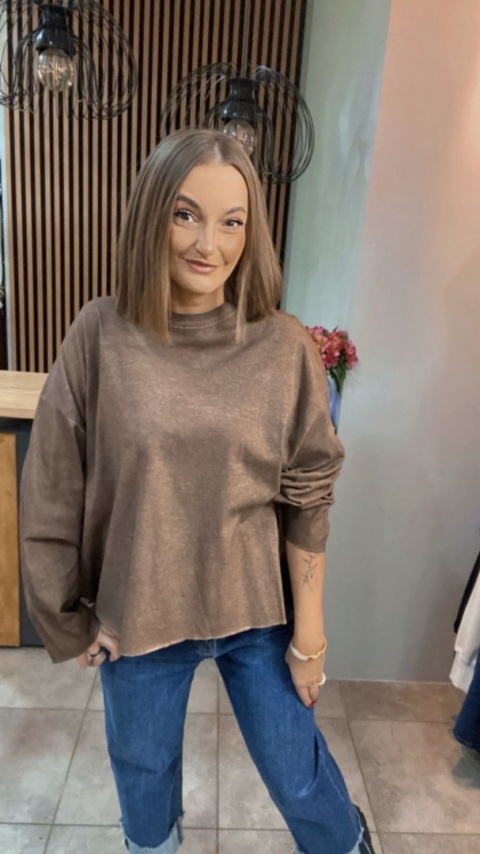 Bluza dekatyzowana basic oversize