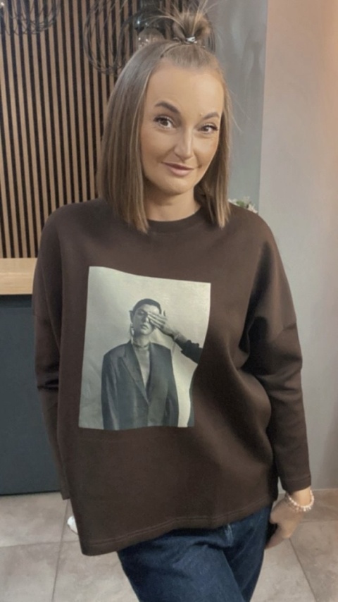Bluzka Oversize „Portrait Black&White”