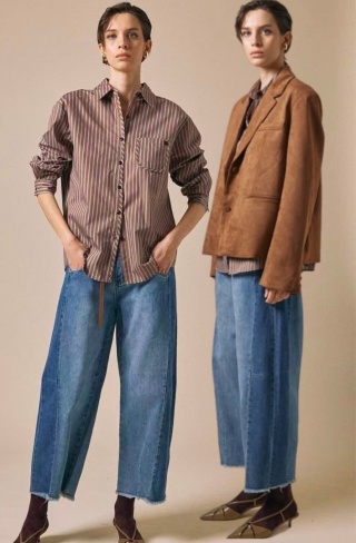 Jeansy Gioya raw edge