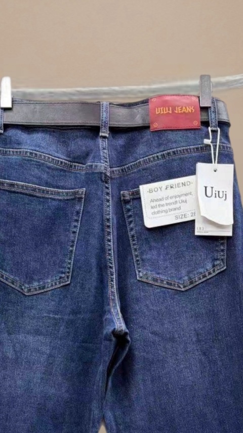 Jeansy Uiuj UBF347-3 - Boyfriend Fit nadwymiar