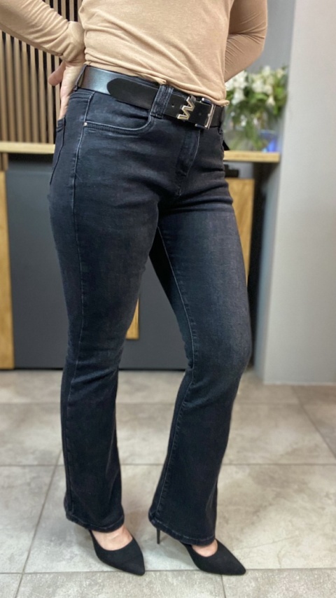 Jeansy dzwony M'SARA - czarne