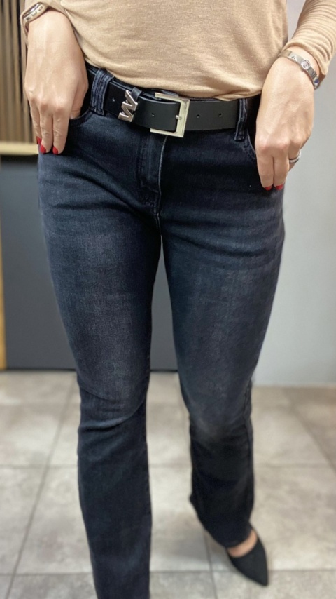 Jeansy dzwony M'SARA - czarne