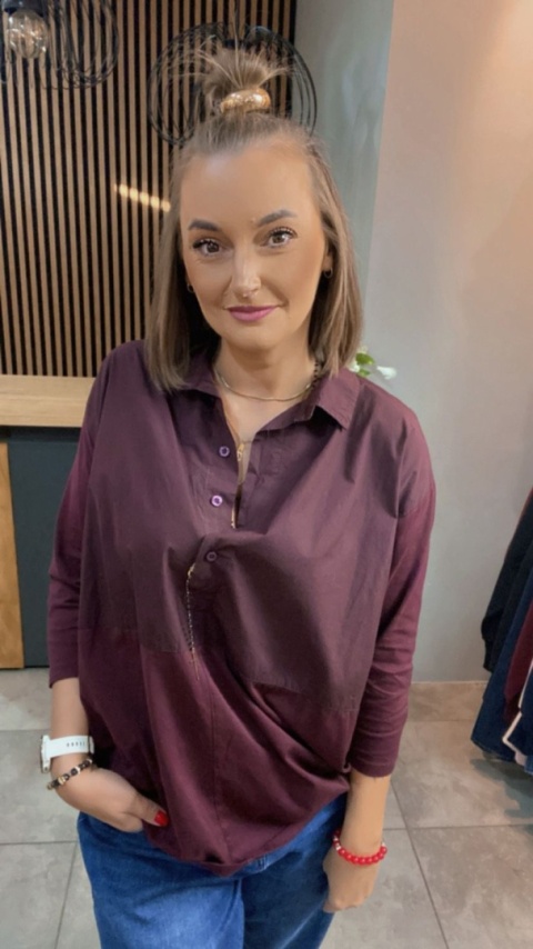 Koszula łączona Wendy Trendy – Bordo