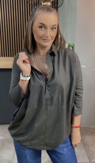 Koszula łączona Wendy Trendy – Grafit
