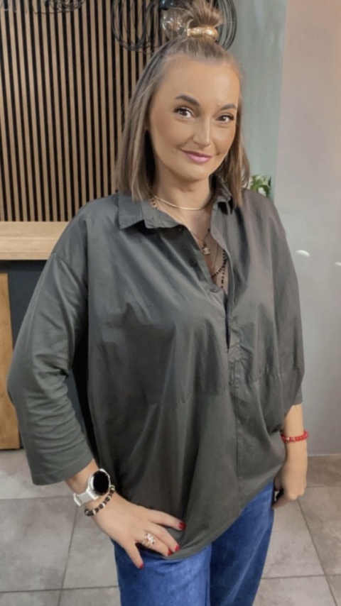 Koszula łączona Wendy Trendy – Grafit