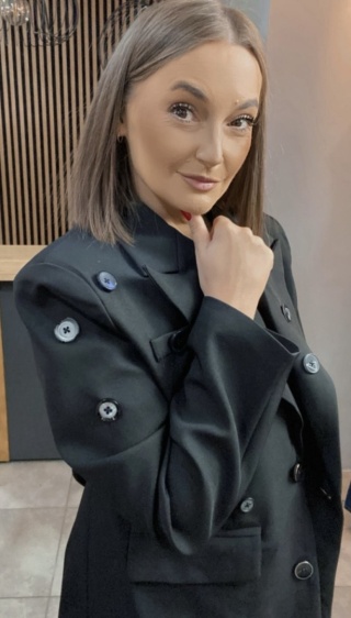 Marynarka C.L Exclusive - czarna, zdobiona guzikami