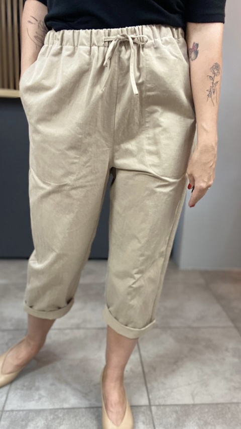 Spodnie troczek Wendy Trendy - Beżowe