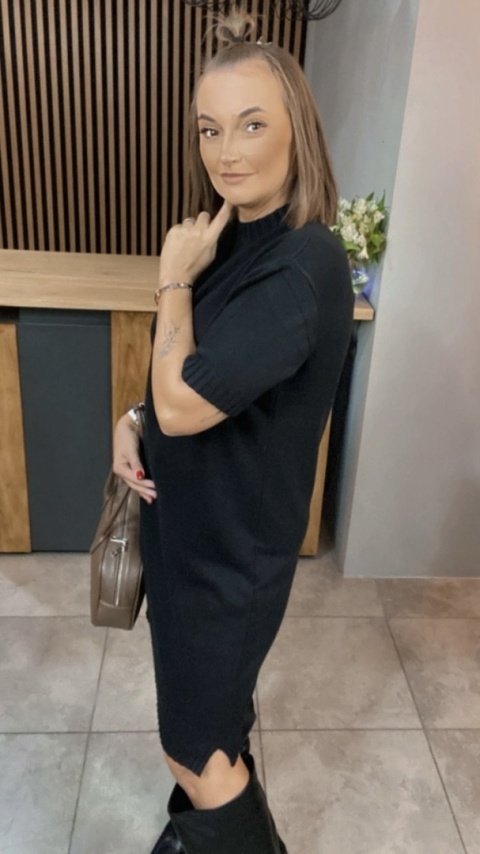 Sukienka dzianinowa Melody - Czarna