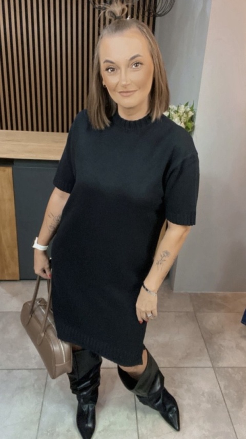 Sukienka dzianinowa Melody - Czarna