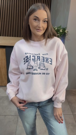 Bluza „EXERCISE" - Puder