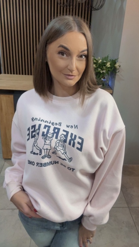 Bluza „EXERCISE" - Puder