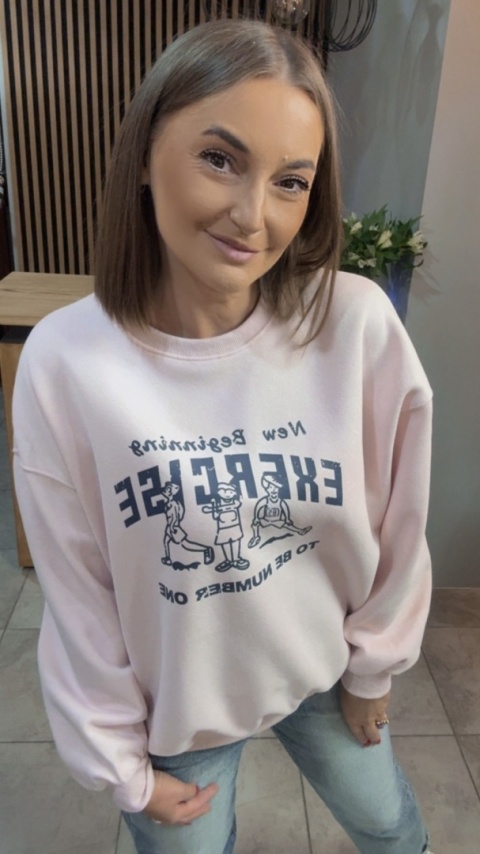 Bluza „EXERCISE" - Puder