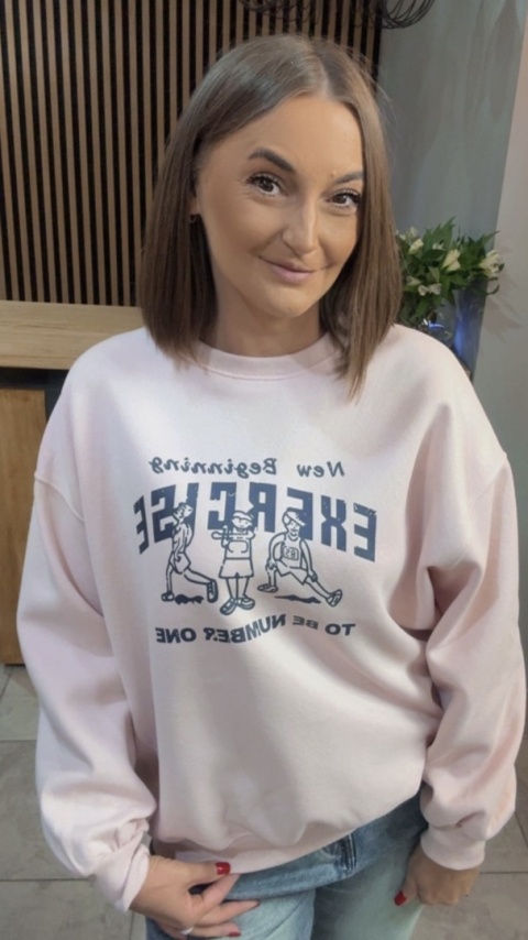 Bluza „EXERCISE" - Puder