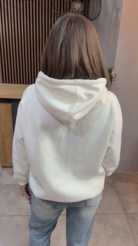 Bluza z kapturem „AMEN" - Biała