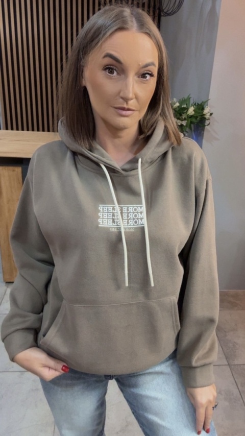 Bluza z kapturem „MORE SLEEP"