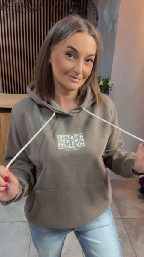 Bluza z kapturem „MORE SLEEP"