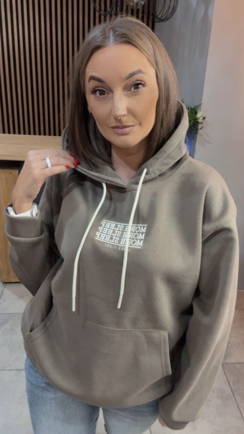 Bluza z kapturem „MORE SLEEP"