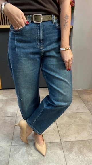 Jeansy Uiuj Banana Fit UBA295-4 - denim vintage