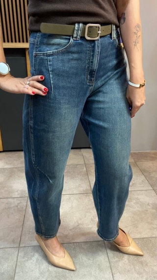 Jeansy Uiuj Banana Fit UBA295-4 - denim vintage