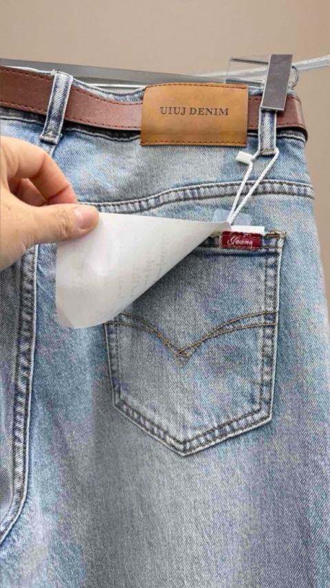 Jeansy Uiuj Boyfriend UBF152-5 - jasny denim