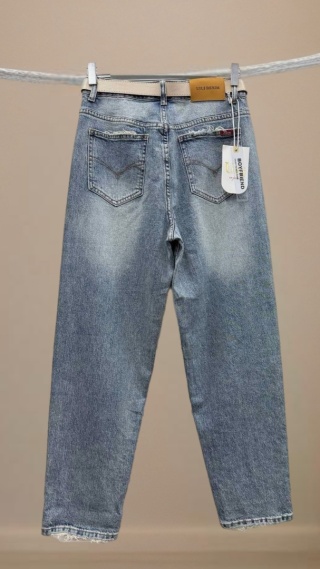 Jeansy Uiuj boyfriend UBF152-6 – klasyczny niebieski denim