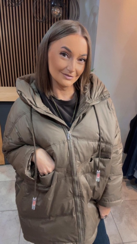 Kurtka „Street Oversize" - Oliwka