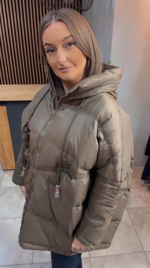 Kurtka „Street Oversize" - Oliwka