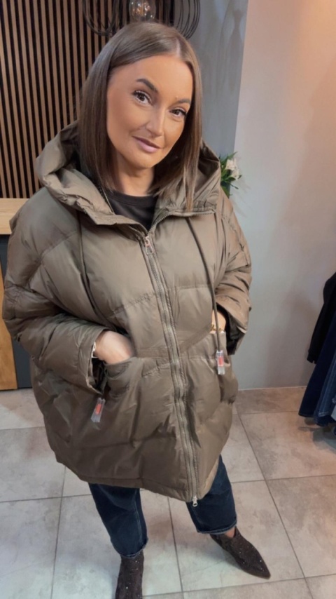 Kurtka „Street Oversize" - Oliwka