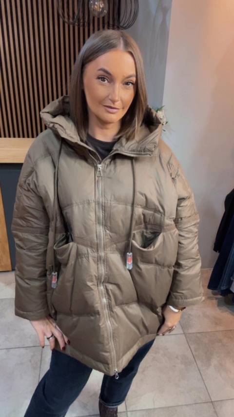 Kurtka „Street Oversize" - Oliwka