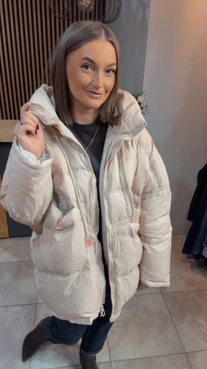 Kurtka „Street Oversize" - Śmietanka