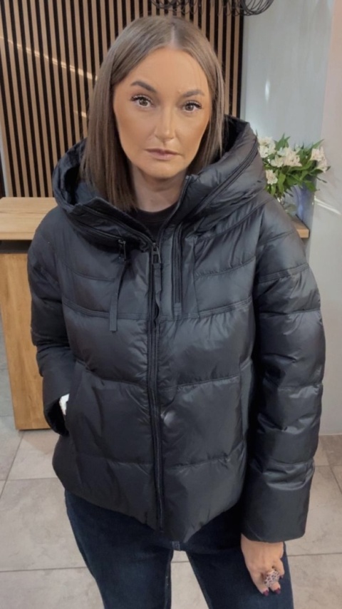 Kurtka puchowa Zippera Premium - Czarna