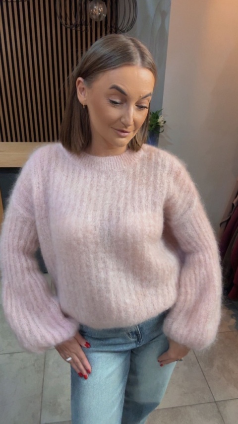 Sweter kid mohair CXL Collection - Puder