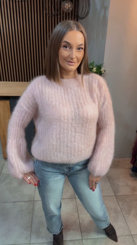 Sweter kid mohair CXL Collection - Puder