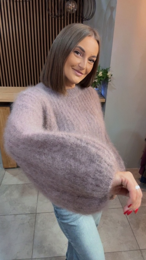 Sweter kid mohair CXL Collection - Fango