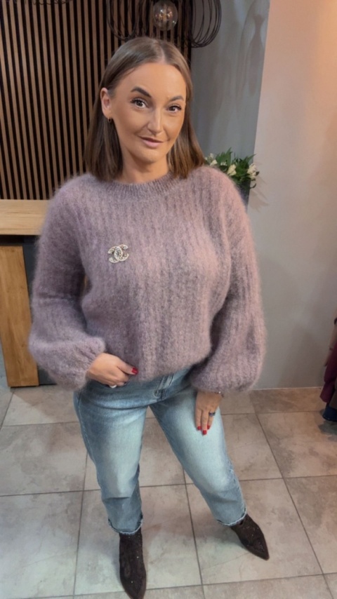 Sweter kid mohair CXL Collection - Fango