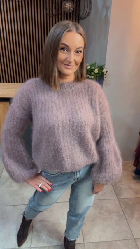 Sweter kid mohair CXL Collection - Fango