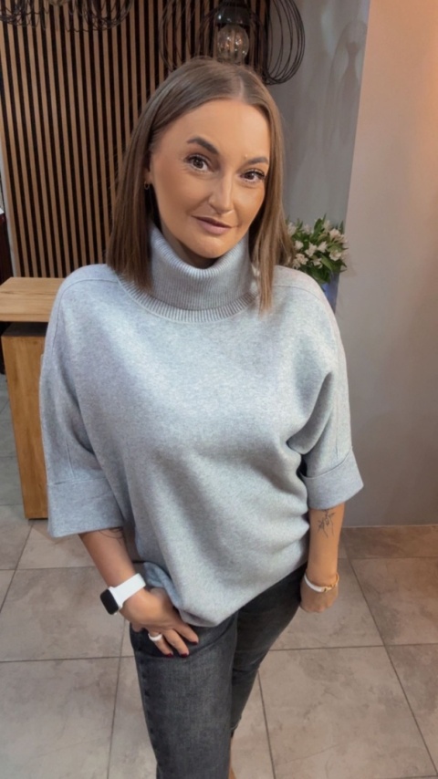 Golf Finery® – oversize z półrękawem - Szary